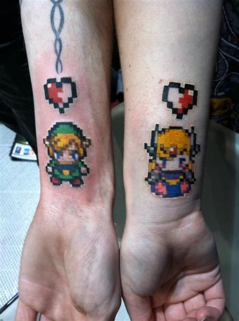 tattoo zelda|zelda couple tattoos.